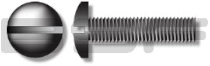 Picture of Brighton Best Br591227 #6-32X7/8",(Ft) Machine Screw Pan Head Slotted Zinc Cr+3